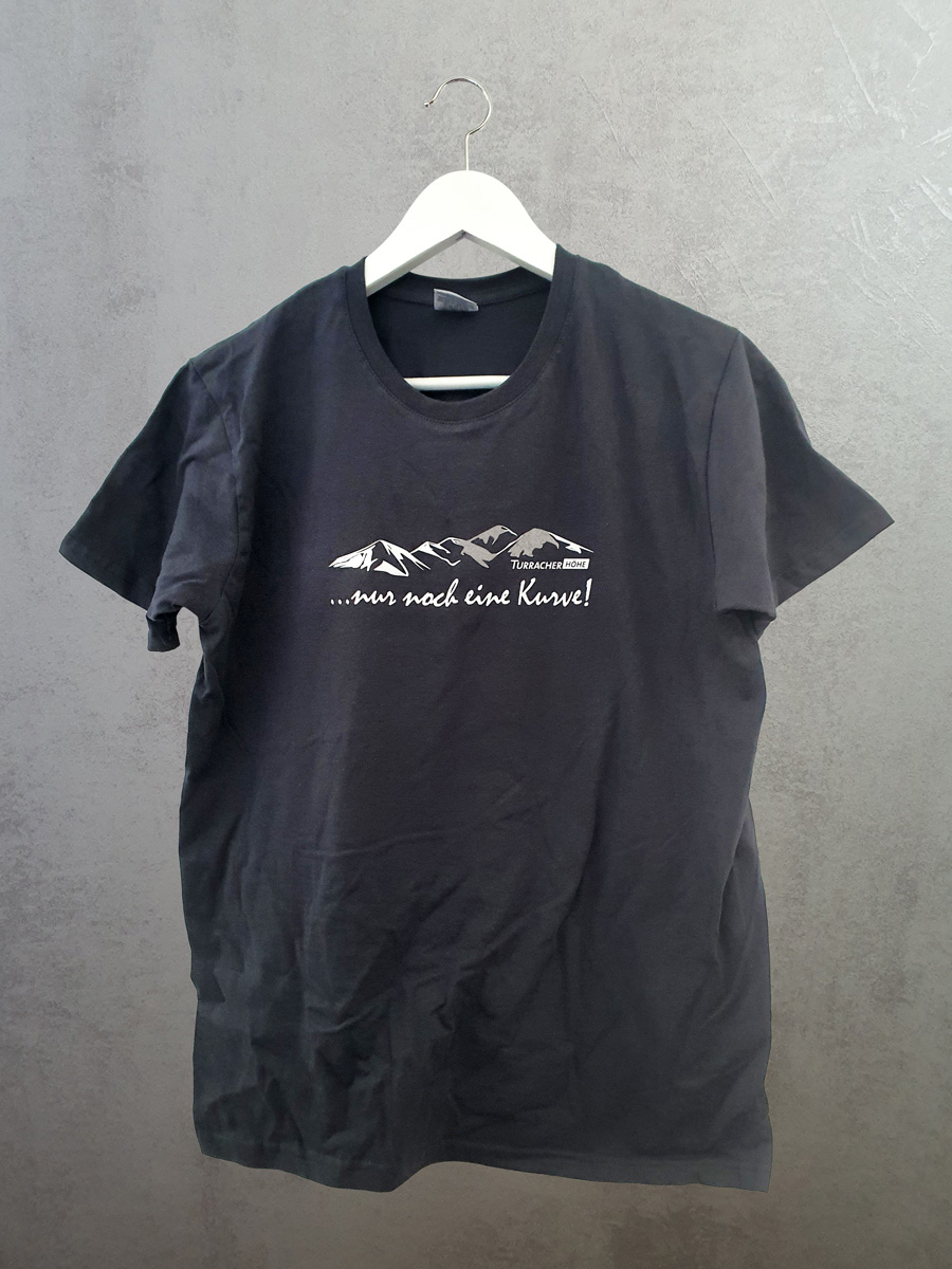 T-Shirt "...nur noch eine Kurve!" grau