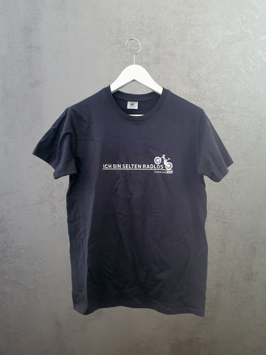 T-Shirt "Ich bin selten radlos" grau