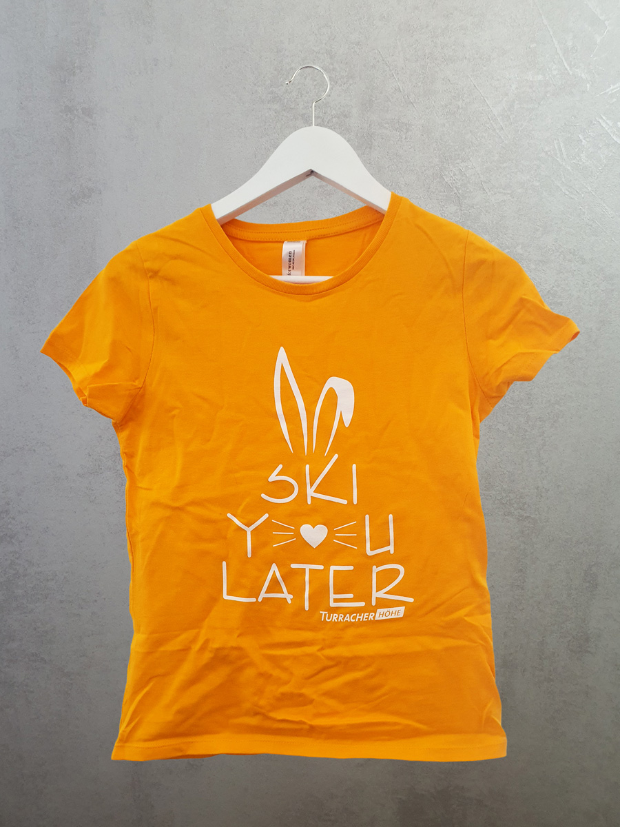 T-Shirt "Ski you later" orange