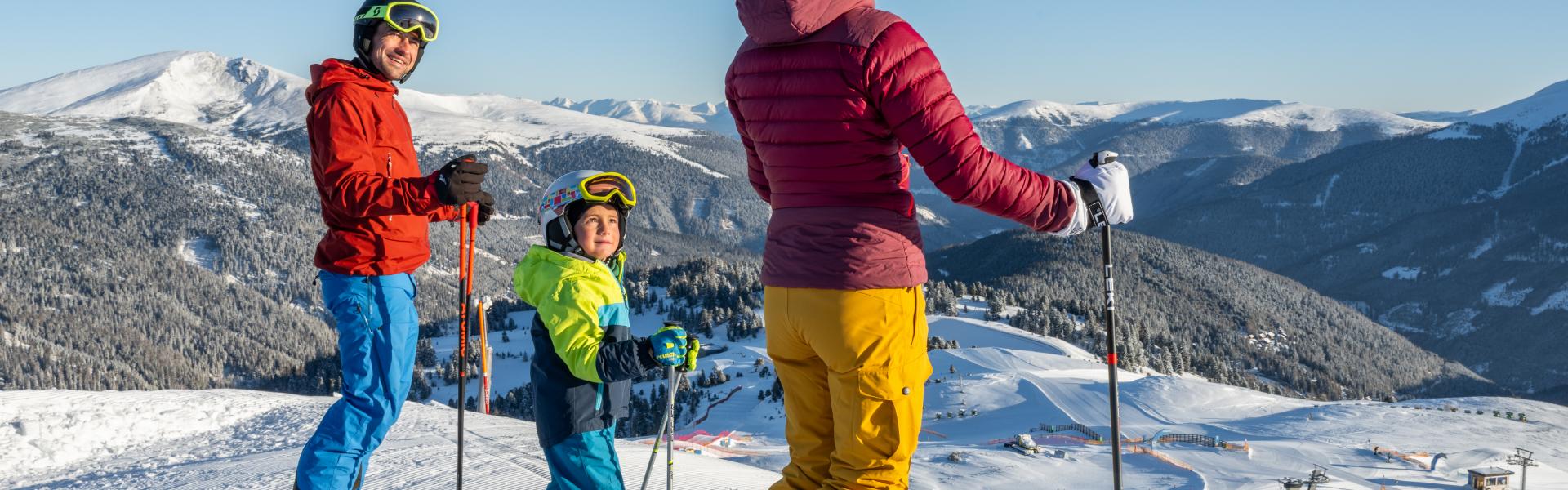 Skifahren_Turracher H&ouml;he_Familie_Nockberge_Winter &copy; Christoph Rossmann_MBN Tourismus (22)