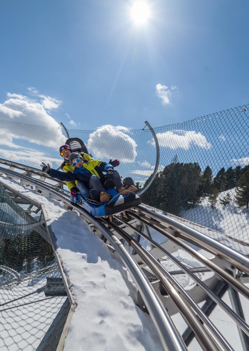 NockyFlitzer: Winterrodelbahn mit Panoramablick