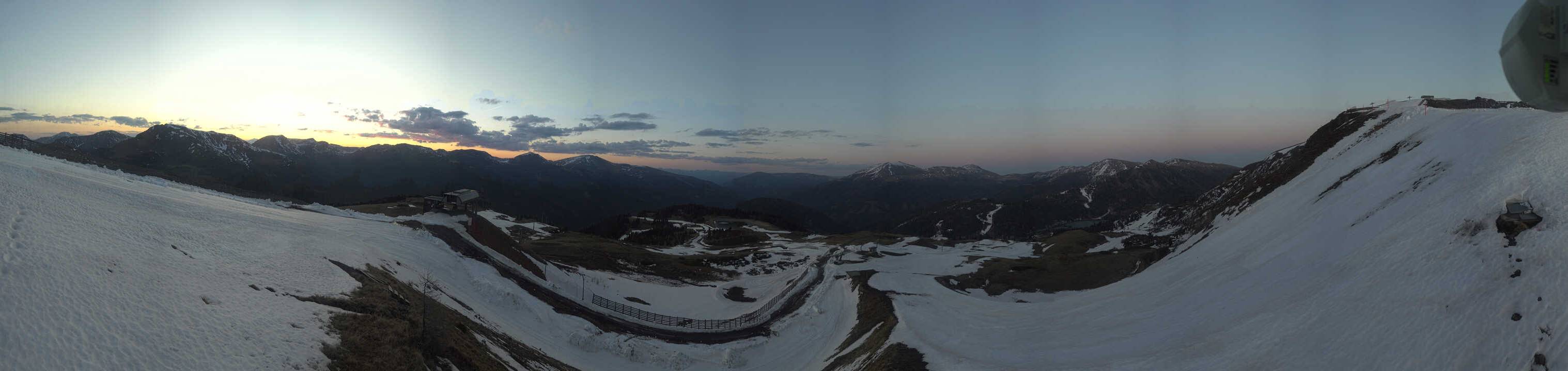 Turracher Höhe / Kornock 2.150 m - Blick von Westen nach Osten